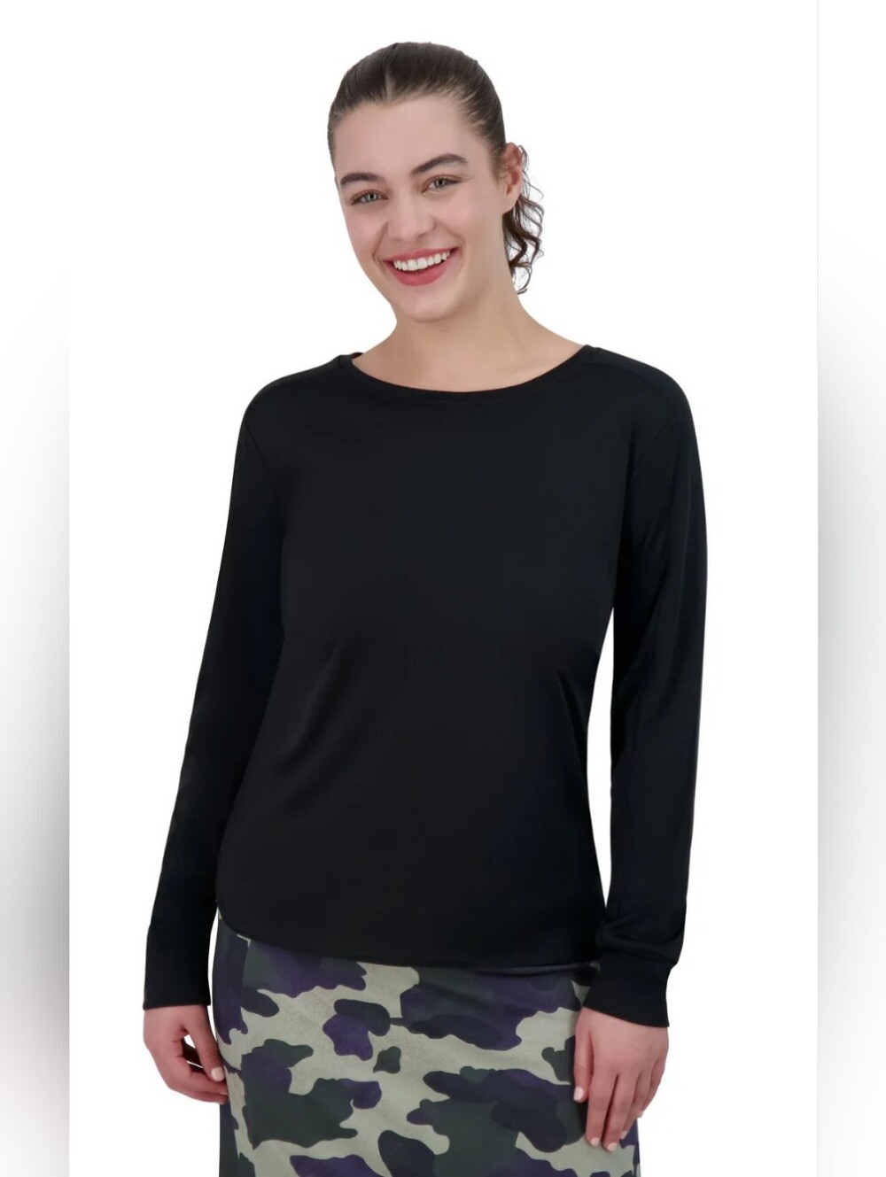 Snoga Classic Black Long Sleeve Top